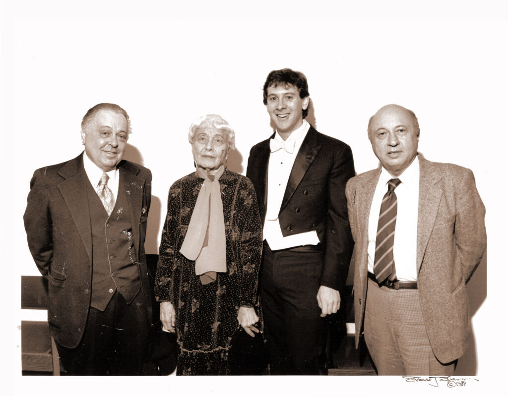 Radcliffe with Mme. Louise Von Zemlinsky and Herman and Arnold Greissle.