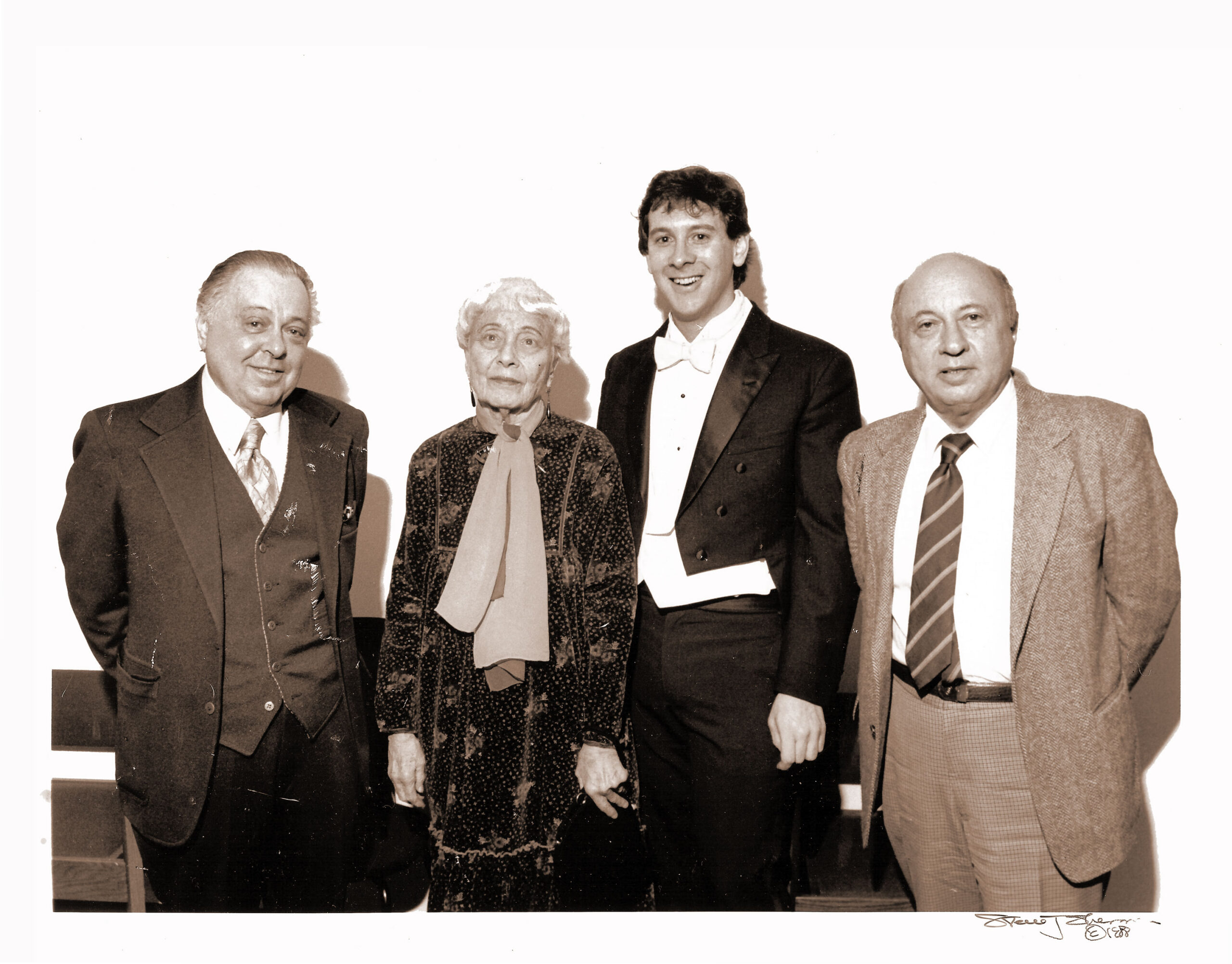 Radcliffe with Mme. Louise Von Zemlinsky and Herman and Arnold Greissle.